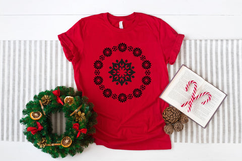 Snowflake SVG Ornament, Snowflake Mandala SVG, Christmas SVG Decoration. SVG Elinorka 