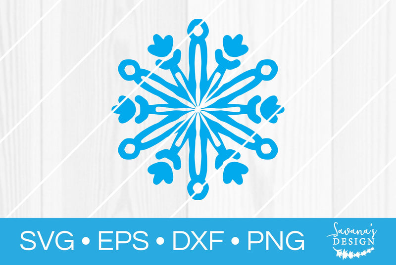 Snowflake SVG SavanasDesign 