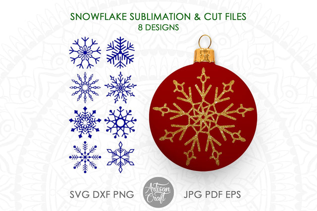 Snowflake SVG, snowflake clipart SVG Artisan Craft SVG 