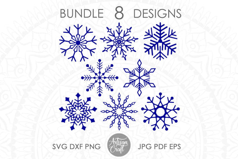 Snowflake SVG, snowflake clipart SVG Artisan Craft SVG 