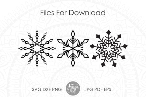 Snowflake SVG, snowflake clipart SVG Artisan Craft SVG 