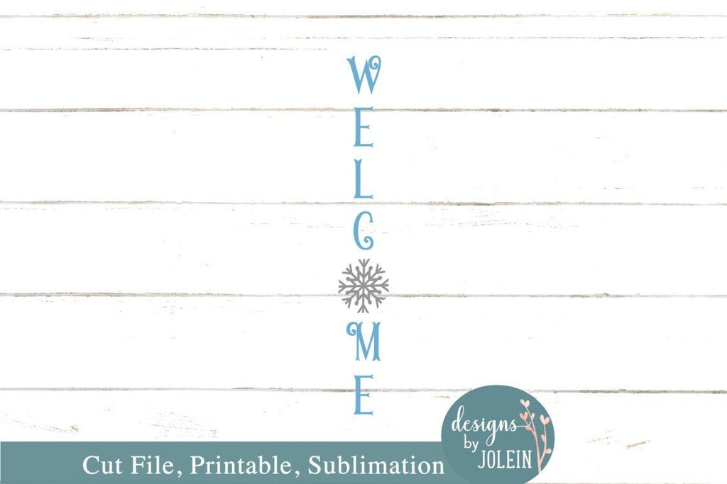 Snowflake Welcome Sign - So Fontsy
