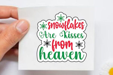 snowflakes are kisses from heaven SVG Angelina750 
