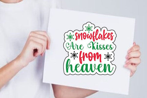snowflakes are kisses from heaven SVG Angelina750 