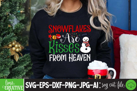 Snowflakes Are Kisses from Heaven SVG Cute File SVG Insomnia Std 