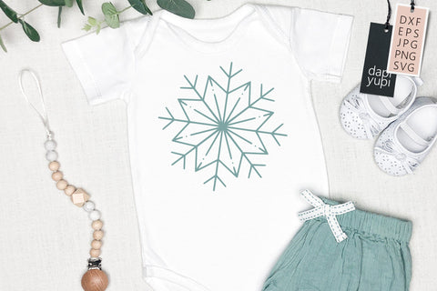 Snowflakes Clipart Christmas Ornament Bundle Snow SVG SVG dapiyupi store 