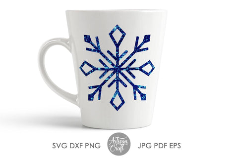 Snowflakes SVG, Snowflake PNG, blue snowflake SVG Artisan Craft SVG 