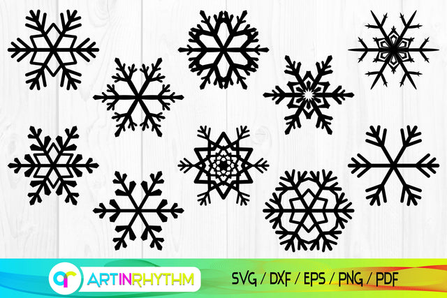 Snowflakes svg, Snowflake Svg Bundle, Christmas Svg SVG Artinrhythm shop 