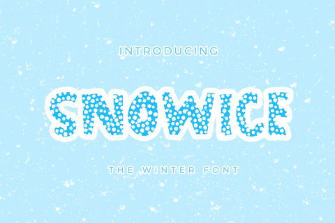 Snowice Font LetterdayStudio 