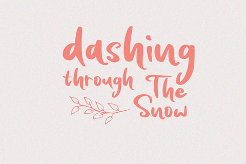 Snowing - Handwritten Font Font Din Studio