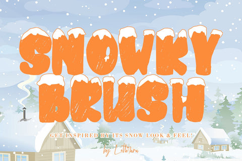 SNOWKY BRUSH Font Letterara