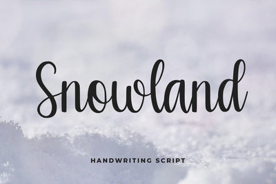 Snowland Font Abo Daniel Studio 