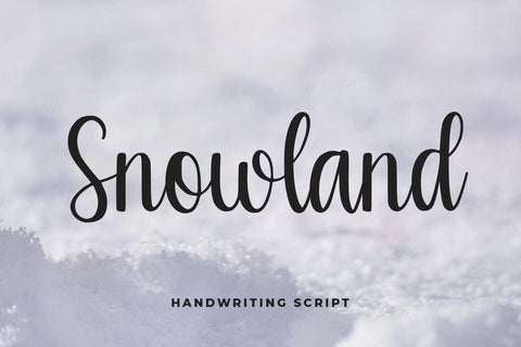 Snowland Font Abo Daniel Studio 