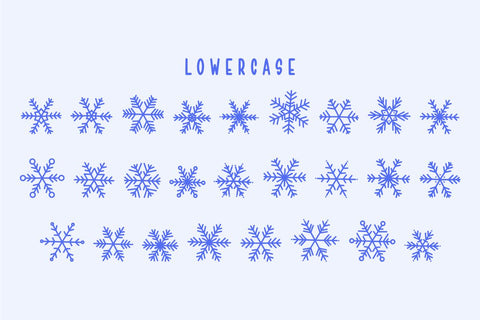 Snowline - Winter Dingbat Font Masyafi Studio 