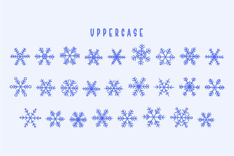 Snowline - Winter Dingbat Font Masyafi Studio 