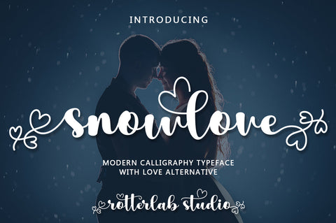 Snowlove Font Rotterlab studio 