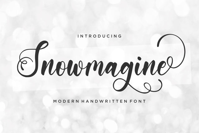 Snowmagine Font Qwrtype Foundry 