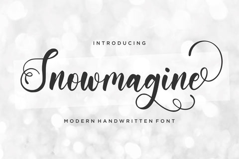 Snowmagine Font Qwrtype Foundry 