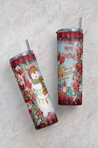Snowman 20oz Skinny Tumbler PNG, Snowman Png, Christmas Tumbler Wrap Sublimation Digital Download, Sublimation CaldwellArt 