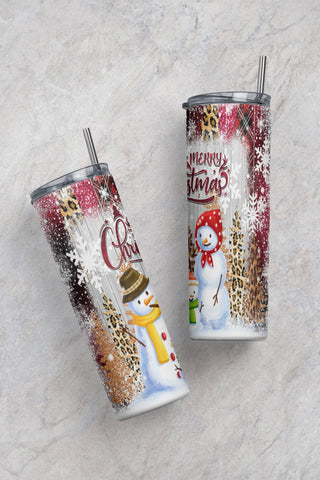 Snowman 20oz Tumbler Wrap PNG Tumbler Sublimation Digital Download -Christmas Tumbler Wrap - Christmas Sublimation Sublimation CaldwellArt 