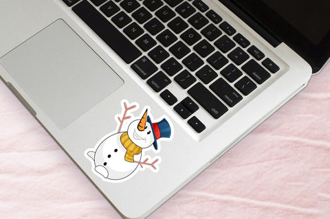 Snowman Cartoon Character Sticker Svg Bundle SVG Regulrcrative 