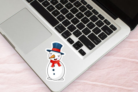 Snowman Cartoon Character Sticker Svg Bundle SVG Regulrcrative 