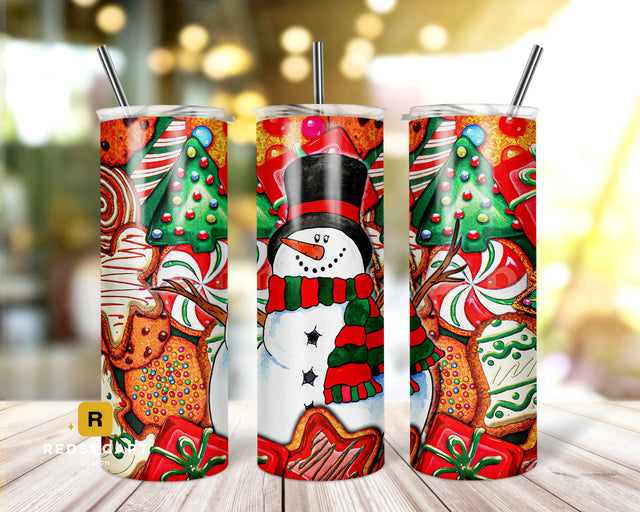 Snowman Christmas 20oz Tumbler Wrap,Merry Christmas Tumbler Template,Reindeer Snow Winter Tumbler PNG Download,Christmas Things Tumbler PNG Sublimation TrendingDesign 