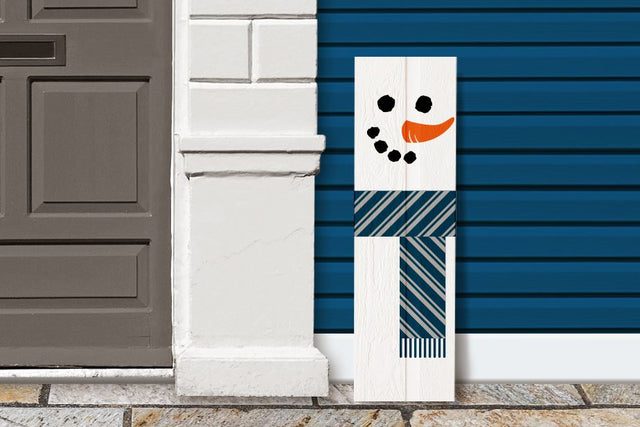 Snowman Christmas Porch Sign SVG Designed by Geeks 