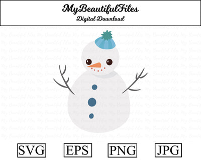 Snowman - Christmas SVG MyBeautifulFiles 