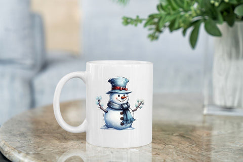 Snowman Clipart Bundle Sublimation Regulrcrative 