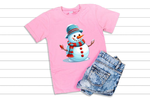 Snowman Clipart Bundle Sublimation Regulrcrative 