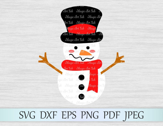 Snowman cut file SVG MagicArtLab 