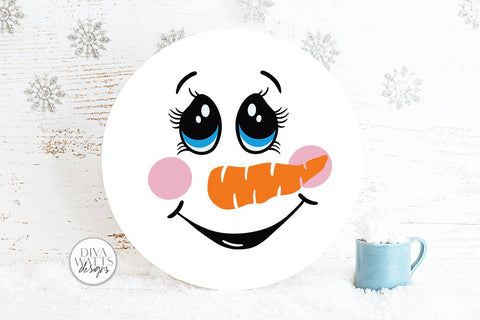 Snowman Face SVG Bundle | Christmas / Winter Designs SVG Diva Watts Designs 