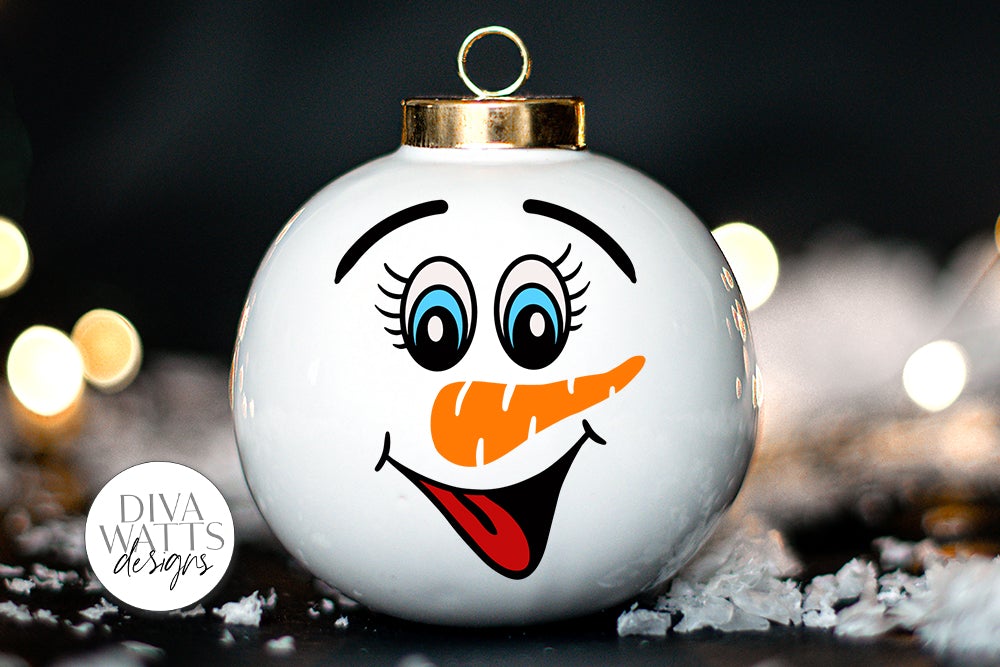 Snowman Face SVG Bundle | Christmas / Winter Designs - So Fontsy