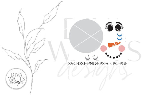 Snowman Face SVG | Christmas / Winter Design SVG Diva Watts Designs 