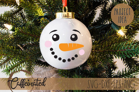 Snowman Face svg SVG Caffeinated SVGs 