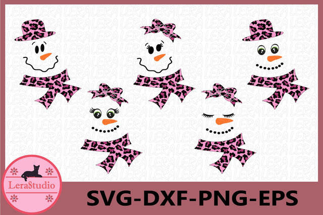 Snowman Face svg SVG Lerastudio 