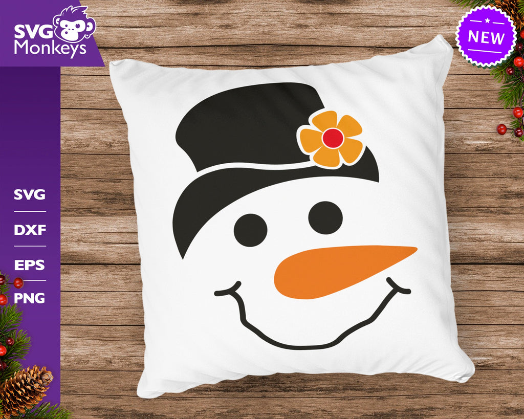 Snowman Faces Bundle, Snowmans Svg, Snowman Face Svg - So Fontsy