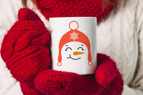 Snowman faces, snowman face svg bundle, christmas svg bundle SVG Digital Rainbow Shop 