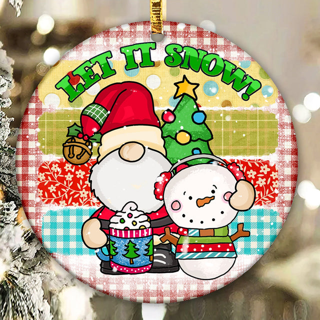 Snowman & Gnome Ornament Png, Round Christmas Ornament, PNG Instant Download, Xmas Ornament Sublimation Designs Downloads Sublimation CaldwellArt 