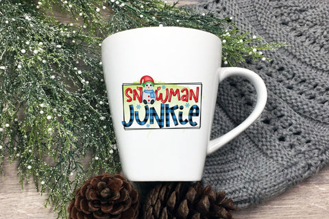 Snowman Junkie PNG Sublimation Sublimation CraftLabSVG 