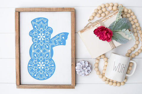 Snowman Mandala SVG | VIP Extended Use License SVG So_Fontsy_VIP 