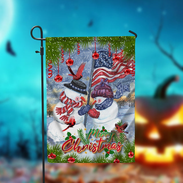 Snowman Merry Christmas Garden Flag - 12x18 Garden Flag Sublimation Design Download PNG File Instant Download Sublimation CaldwellArt 