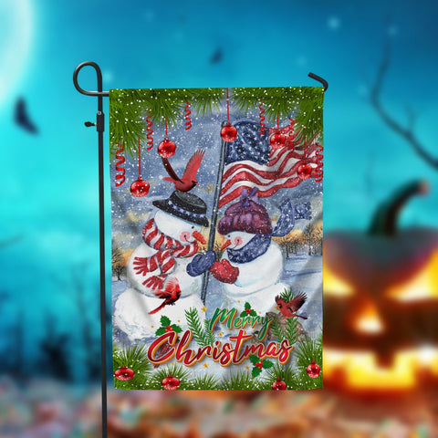 Snowman Merry Christmas Garden Flag - 12x18 Garden Flag Sublimation Design Download PNG File Instant Download Sublimation CaldwellArt 