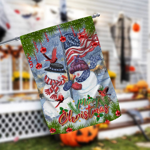 Snowman Merry Christmas Garden Flag - 12x18 Garden Flag Sublimation Design Download PNG File Instant Download Sublimation CaldwellArt 
