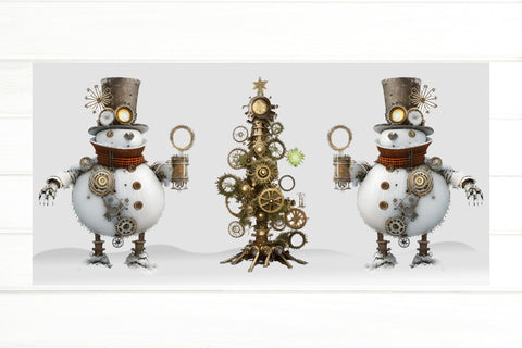 Snowman Mug Bundle. Steam Punk Christmas Sublimation Sublimation Olga Terlyanskaya 