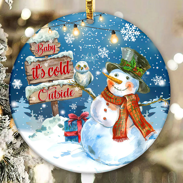Snowman Ornament, Christmas ornament, PNG Sublimation design, Family ornament PNG Ornaments 2022, Winter ornaments, round ornaments Sublimation CaldwellArt 