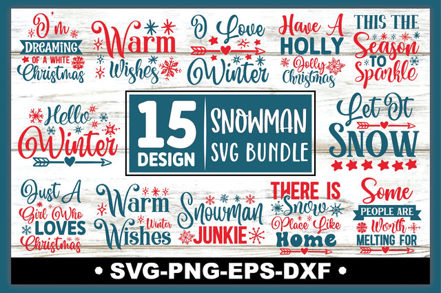 Snowman SVG Bundle SVG Ariyan 