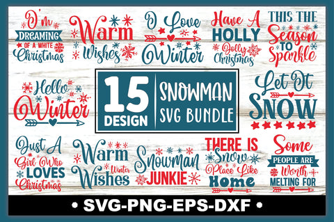 Snowman SVG Bundle SVG Ariyan 