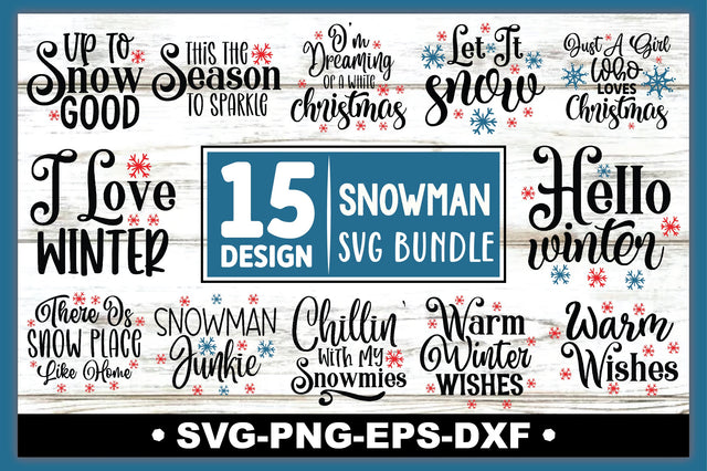 Snowman SVG Bundle SVG Ariyan 